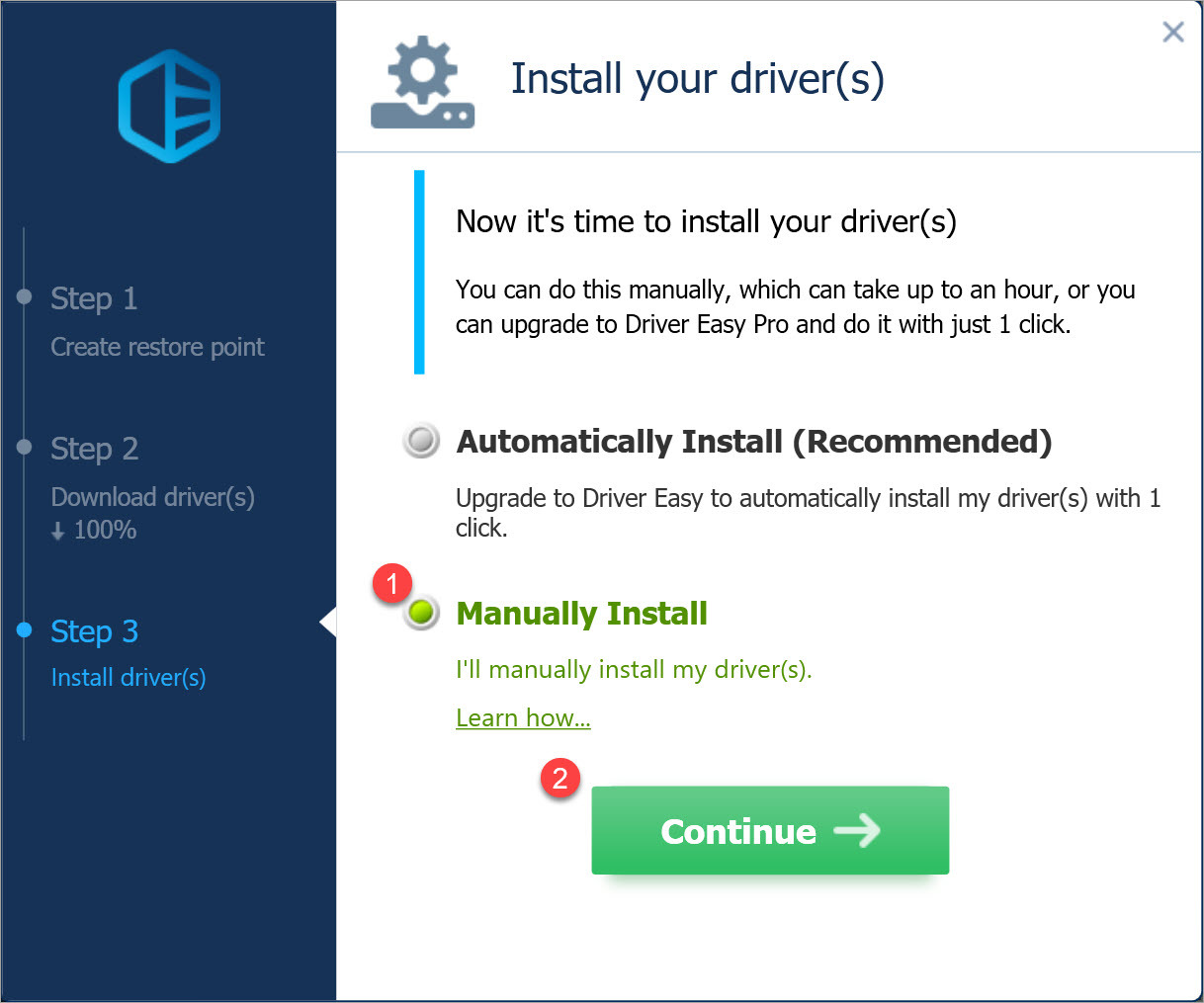 Driver Easy Free install driver update