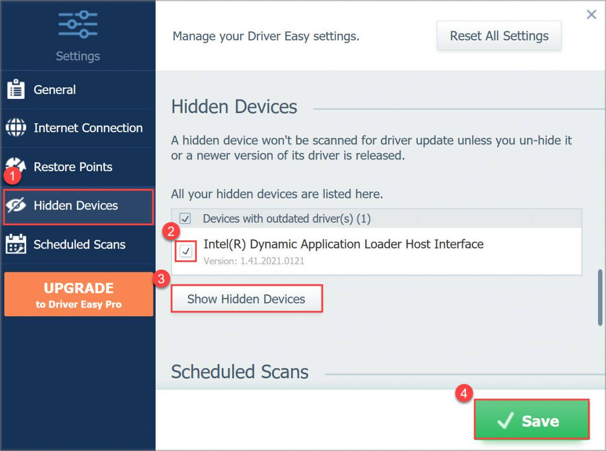 Driver Easy Free Show Hidden Devices