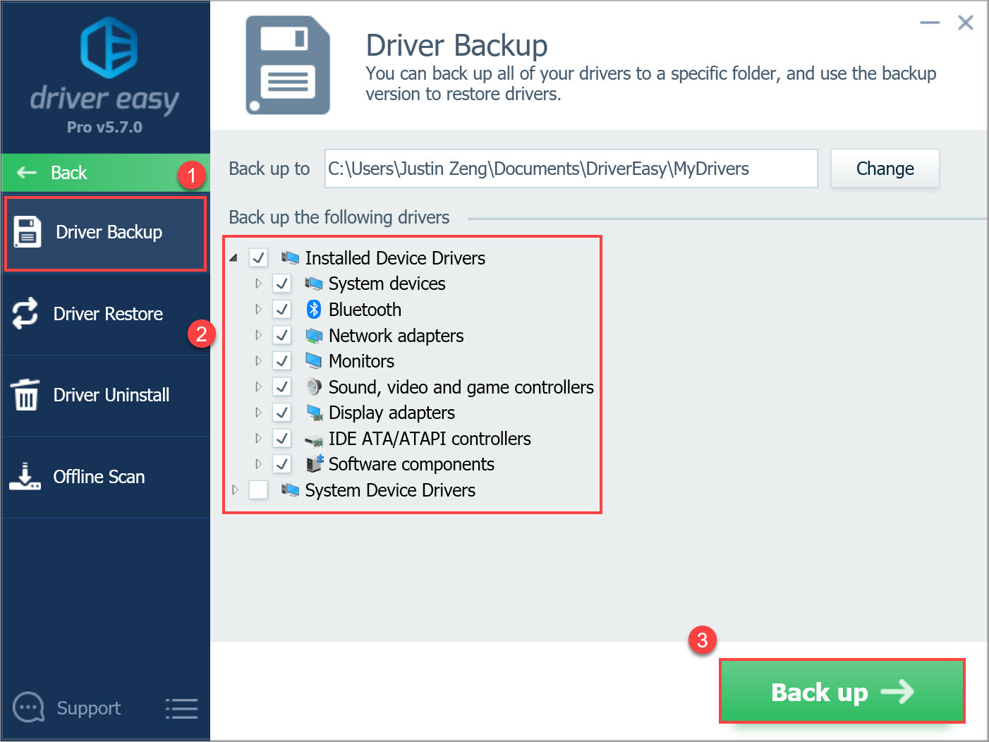 Driver Easy Pro Driver Backup