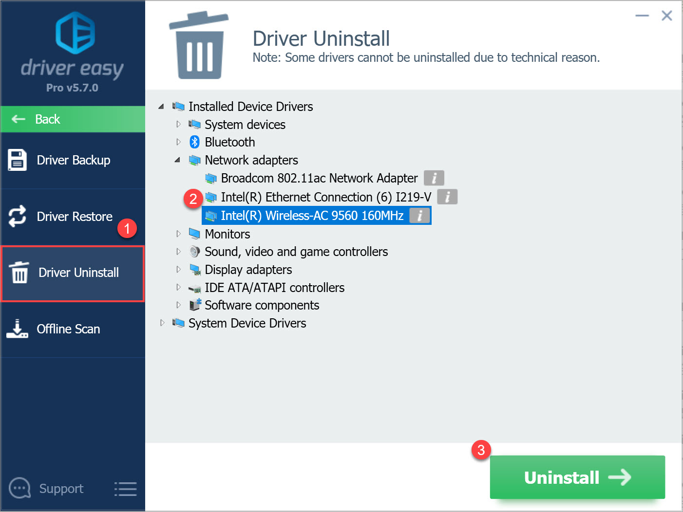 Driver Easy Pro Driver Uninstall
